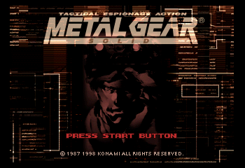 Metal Gear Solid Title Screen